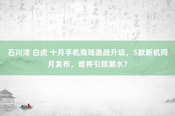 石川澪 白虎 十月手机商场激战升级，5款新机同月发布，谁将引颈潮水？