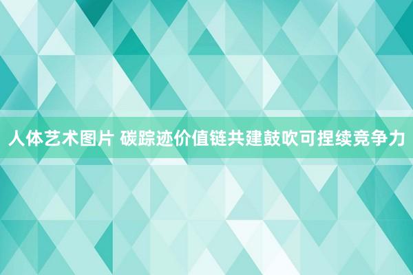 人体艺术图片 碳踪迹价值链共建鼓吹可捏续竞争力