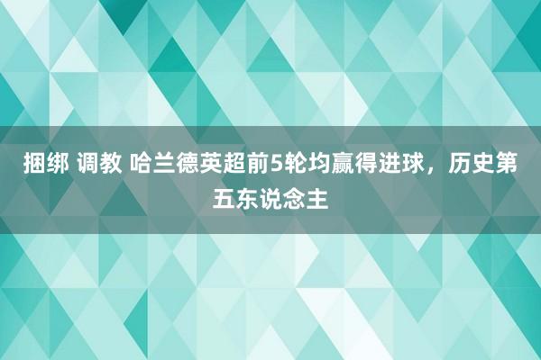 捆绑 调教 哈兰德英超前5轮均赢得进球，历史第五东说念主