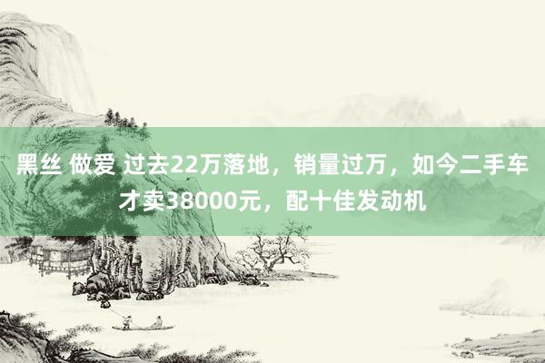 黑丝 做爱 过去22万落地，销量过万，如今二手车才卖38000元，配十佳发动机