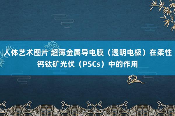 人体艺术图片 超薄金属导电膜（透明电极）在柔性钙钛矿光伏（PSCs）中的作用