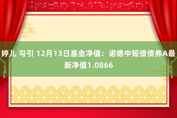 婷儿 勾引 12月13日基金净值：诺德中短债债券A最新净值1.0866