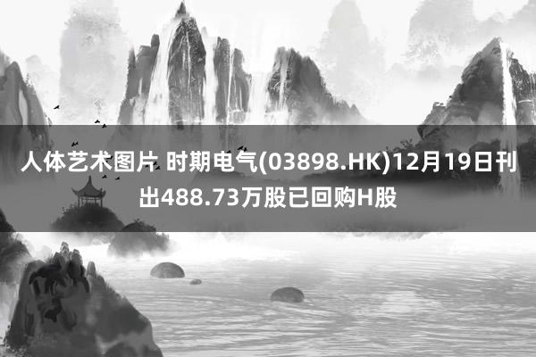 人体艺术图片 时期电气(03898.HK)12月19日刊出488.73万股已回购H股