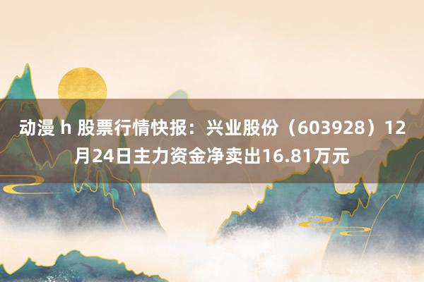 动漫 h 股票行情快报：兴业股份（603928）12月24日主力资金净卖出16.81万元