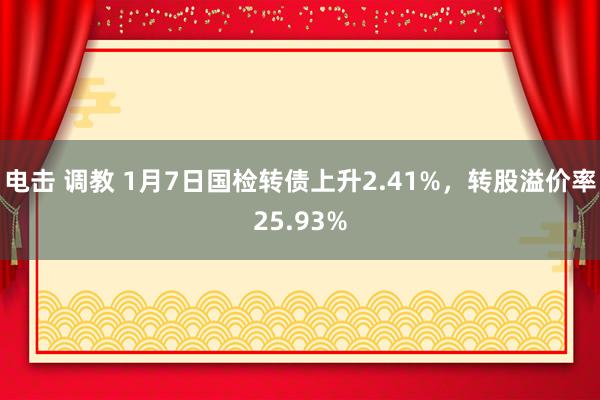 电击 调教 1月7日国检转债上升2.41%，转股溢价率25.93%