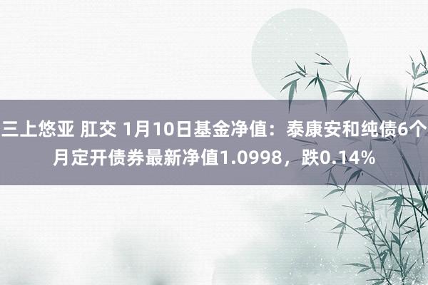 三上悠亚 肛交 1月10日基金净值：泰康安和纯债6个月定开债券最新净值1.0998，跌0.14%